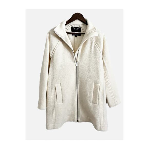 J. Crew Jackets & Blazers - J Crew Italian Boiled Wool Zip Up Coat Cream XS